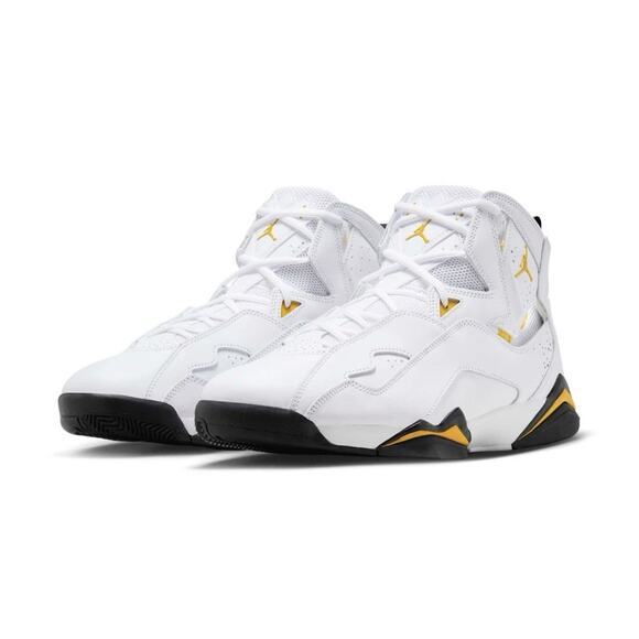 Jordan Nike Air True Flight Shoes White Black Yellow Ochre Mens 11 NEW FAST SHIP main image 4